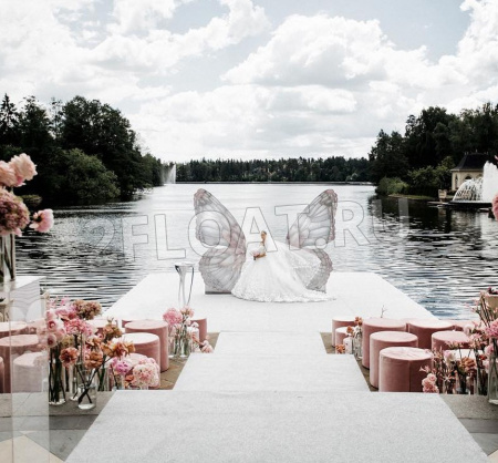 Аренда понтонов для строительства плавучих площадок для проведения свадебных церемоний на воде