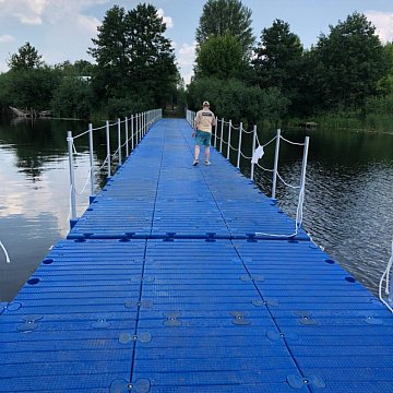 Аренда понтонов 2FLOAT для строительства плавучего эвакуационного моста для фестиваля FOX ROCK FEST 2021 в Липецке