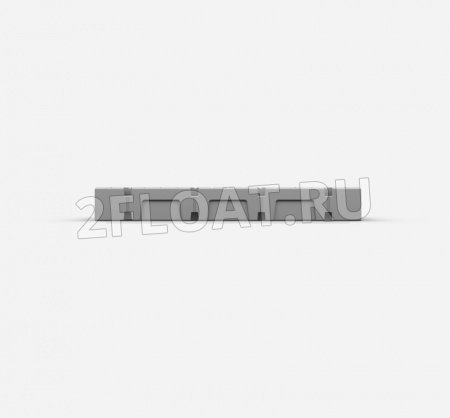 2F-H26 Пластиковый понтон 2FLOAT 2000х1000 в сборе с закладными для швартовых уток - вид сбоку