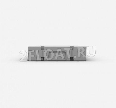 2F-H26 Пластиковый понтон 2FLOAT 2000х1000 в сборе с закладными для швартовых уток - вид спереди