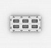 2F-H26 Пластиковый понтон 2FLOAT 2000х1000 в сборе с закладными для швартовых уток - вид снизу