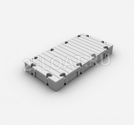 2F-H26 Пластиковый понтон 2FLOAT 2000х1000 в сборе с закладными для швартовых уток