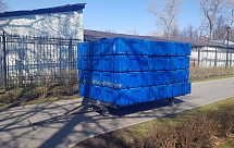 Тележка для перевозки пластиковых понтонов по Останковскому парку